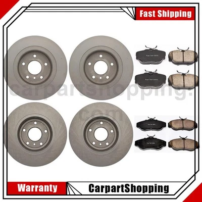 6 Front Rear Brake Pads Set Brake Rotors Fits 1999-2004 Land Rover Discovery - Image 1 of 4