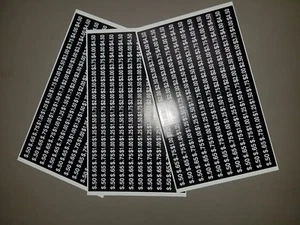 VENDING MACHINE PRICE LABEL SHEET 390 STICKERS VARIETY 3 STICKER SHEETS TOTAL - Picture 1 of 1