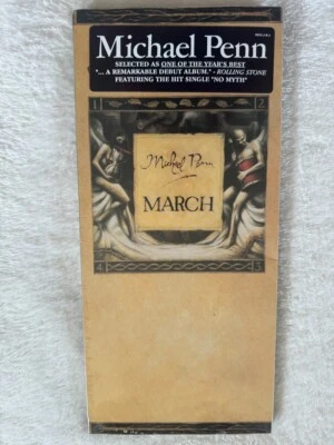 MICHAEL PENN SEALED LONGBOX CD MARCH DEBUT ALBUM PROMO HYPE STICKER NO MYTH SEAN Foto 1 de 4