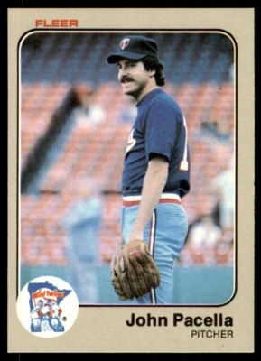 1983 Fleer - #622 John Pacella Minnesota Twins Baseball Card - Image 1 of 2