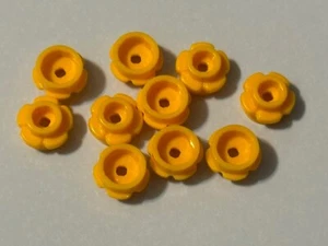 Lego FLOR ~ BORDE 1x1 con 5 pétalos ~ Naranja brillante ~ 24866 Lote de 10 ~ Nuevo ~ - Imagen 1 de 1