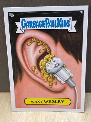 WAXY WESLEY 7b GARBAGE PAIL KIDS 2012 Brand New Series 1 BNS1 GPK Sticker  - Image 1 of 2