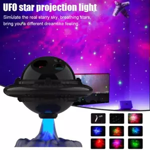 Proiettore stellato UFO galassia camera da letto luce notturna lampada nebulosa lampade LED Regno Unito nuovo - Foto 1 di 11