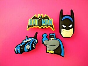 4 Pc Batman Super Hero Shoe Charms Plug Button Accessories Compatible W/ Crocs