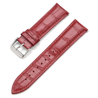 Quick Release 12mm-26mm Watch Band Strap Genuine Leather Bracelet Universal - Image 1 of 4
