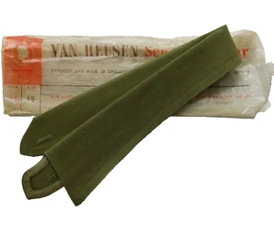 Van Heusen collar vintage army green olive Size 15 semi-stiff UNUSED Style 11 HK - Picture 1 of 3