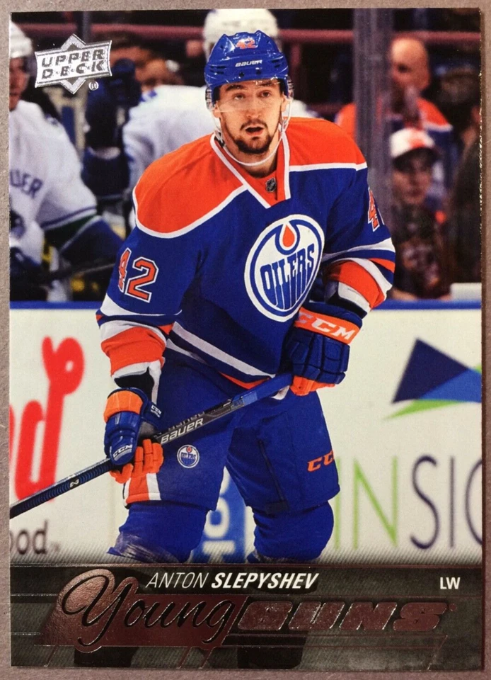 2015-16 Upper Deck Young Guns #237 Anton Slepyshev Edmonton Oilers RC - Image 1 of 1