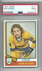Tarjeta de hockey Topps 1974 #111 Don Kozak, Los Angeles Kings clasificación PSA 9 - Imagen 1 de 1