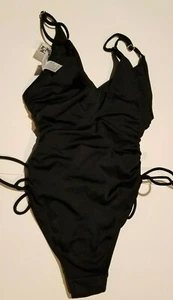 Traje de baño para mujer California Sunshine negro 1 pieza brillante talla XS S M L XL - Imagen 1 de 9