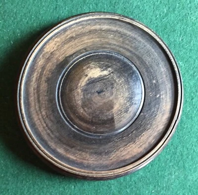 Soporte de exhibición chino de madera tallada para jarrón de porcelana Kangxi o base de lámpara incensario Foto 1 de 4