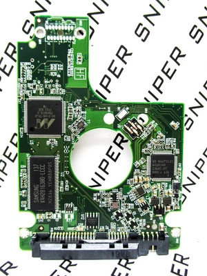 PCB - Western Digital 640GB WD6400BPVT-75HXZT3 SATA 771820-000 AB 2.5 - Image 1 of 4