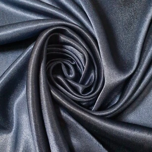 Marine Krepp Rücken Satin Material Kostüm Kleid Handwerk Quilten Stoff 58" Meter - Bild 1 von 1