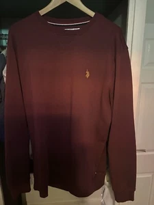 U.S Polo Assn Men’s Jumper XL Burgundy - Picture 1 of 2