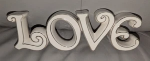 Lenox Expressions LOVE Ceramic Figurine Word Sculpture Collection Item # 816568 - Picture 1 of 10