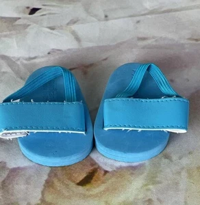 Scarpe bambola ragazza americana sandali blu slip-on vestito accessori - Foto 1 di 8