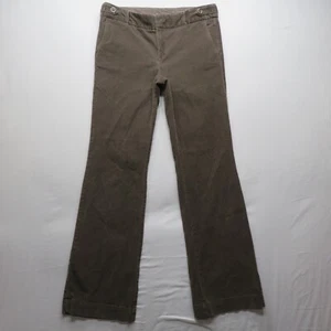 VTG Eddie Bauer Touser Brown Corduroy Stretch Adjutable Waist Women's 10T Pants - Picture 1 of 14