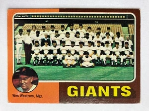 1975 Topps #216 San Francisco Giants CL w/ Wes Westrum MG - Picture 1 of 2