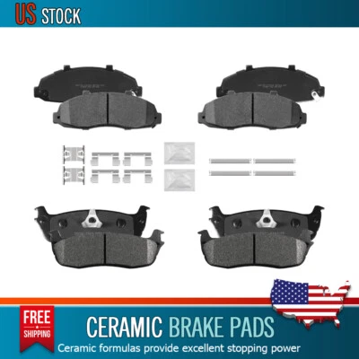 Керамические передние и задние тормозные колодки для Ford F-150 2002 Lincoln Blackwood 1999-2003 годов выпуска - Изображение 1 из 4