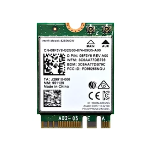 INTEL 8265NGW Wireless Module WIFI Card 08F3Y8 | DELL - Picture 1 of 1