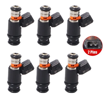 6Pcs Fuel Injectors For 1997-2003 Volkswagen EuroVan Jetta 2.8L V6 021906031B - Image 1 of 4