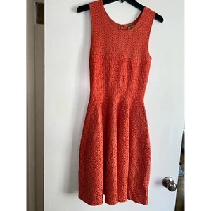 Vestido sin mangas Issa London fit & acampanado tejido talla M coral  - Imagen 1 de 5
