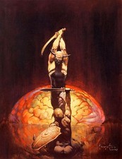 Authentic Frank Frazetta "Brain" 14 X 18 #13