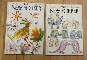 Lot of 2 NEW YORKER May 2 & June 13, 1977 WOODY ALLEN  - Picture 1 of 4