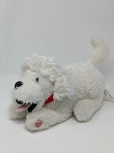 Hallmark Exclusive Talking I Love you White Dog Puppy Plush Animated Moving Ears - Picture 1 of 12