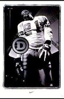 NEW Deion Sanders 1995 Nike Big D Poster Dallas Cowboys - Image 1 of 4