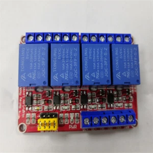 5V 4 Channel Relay Module with Optocoupler Isolation and High/Low Level Trigger - Picture 1 of 3