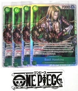 4x One Piece OP07-029 SR Basil Hawkins - Play Set - English - TCG - Foil - Mint - Picture 1 of 1