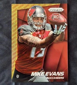 Mike Evans Rookie NM-MINT 2014 Panini Prizm Red & Yellow #216 Catching Football - Picture 1 of 2
