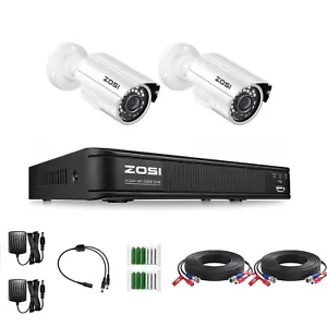 ZOSI 8CH H.265+ 5mp Lite DVR HD 1080p Home Outdoor CCTV Security Camera System - Picture 1 of 13