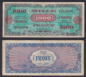 Banconota Francia Allied Military Currency 1000 francs 1944 P.-125a BB/VF - Picture 1 of 1