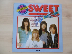Andy Scott Autogramm signed LP-Cover "The Sweet" Vinyl - Bild 1 von 1