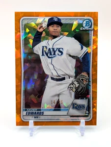 Xavier Edwards 2020 Bowman Draft ORANGE SAPPHIRE REFRACTOR #'D /25 Marlins - Bild 1 von 10