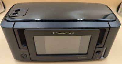 Impresora portátil HP Photosmart serie A640 con papel fotográfico, fuente de alimentación y estuche Foto 1 de 4