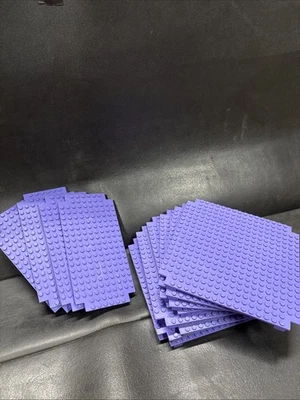 Juego De 12 Platos Rokenbok Púrpura Lote En Buen Estado Grandes Y Pequeños Foto 1 de 4