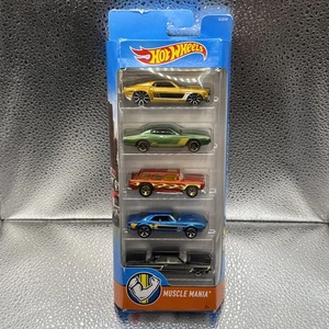 Hot Wheels 1:64 5er Pack HW Muscle Mania (2016) (Chevy/Ford/Pontiac/Dodge) Cracked - Bild 1 von 3