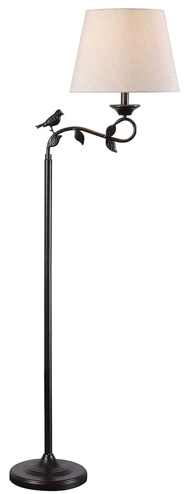 Kenroy Home 32613ORB Birdsong 60 In. 1-light Bronze Swing Arm Floor Lamp