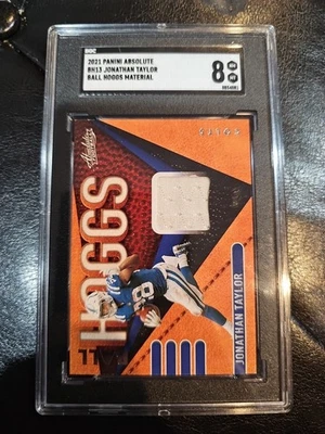 2021 Panini Absolute Jonathan Taylor Ball Hoggs Material - Image 1 of 2