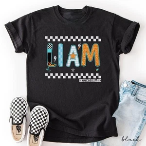 Personalized School Shirt, Boys Custom Name Tee, Back to School Gift - Picture 1 of 7
