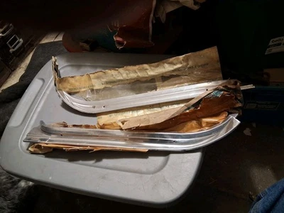 NOS 1973-1977 CHEVROLET/GMC TRUCK PAIR SCUFF PLATE  FRONT REAR/REAR - Image 1 of 3