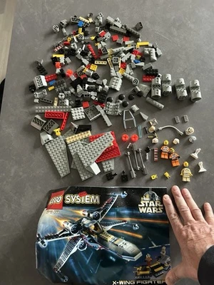 Vintage 1999 LEGO Star Wars X-Wing Fighter Set 7140 No Box No Reserve! - Image 1 of 4