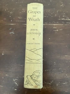The Grapes of Wrath John Steinbeck Vintage Hardcover 1939 Viking Press - Picture 1 of 6