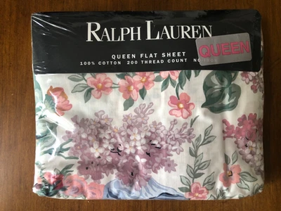 Ralph Lauren Allison Multi Floral Queen Flat Sheet. New in Package. - Image 1 of 3