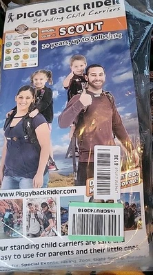 Mochila portabebés de pie Scouts Piggyback Rider para niños pequeños edad 2+ máximo 50 libras  Foto 1 de 4