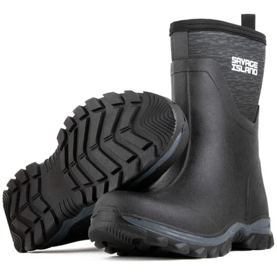 Savage Island Short Women's 5mm Neoprene Lined Wellington Boots Ladies Wellies