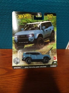 2025 HW HOT WHEELS CAR CULTURE OFF ROAD 2024 TOYOTA LAND CRUISER BLUE 5/5 🆕 - Picture 1 of 9