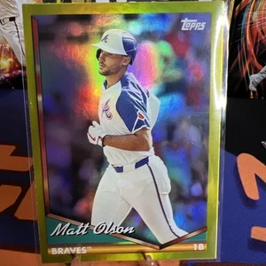 2024 Topps Archives Béisbol Matt Olson Borde Amarillo #230 Foilboard Braves - Imagen 1 de 9